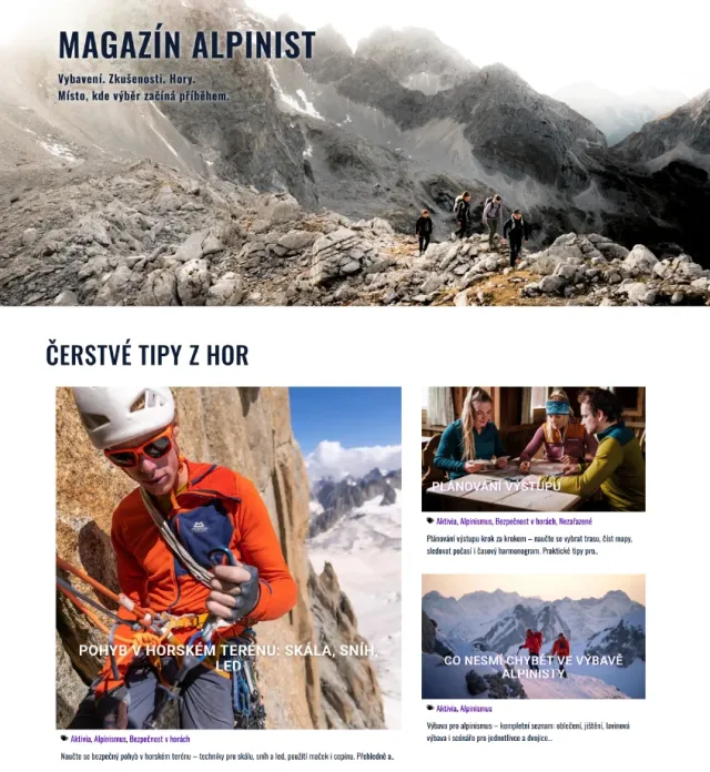 Alpinist outdoor